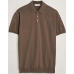 Mørkebrune Gran Sasso Kortærmede polo shirts i Bomuld med korte ærmer Størrelse XL til Herrer 