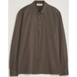 Gran Sasso Washed Cotton Jersey Shirt Dark Brown