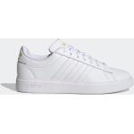 Hvide adidas Court Sportssko i Læder Med snøre Størrelse 37.5 til Herrer 