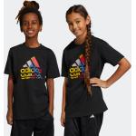 Sporty adidas Bæredygtige T-shirts med print til børn i Jersey Størrelse 164 på udsalg 