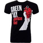 Green Day American Idiot Grenade Logo Herren Nue Schwarz T Shirt all sizes
