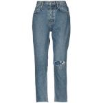 Blå GRLFRND Straight leg jeans i Bomuld Falmede Størrelse XL til Damer 