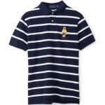 Marineblå POLO RALPH LAUREN Kortærmede polo shirts i Bomuld med korte ærmer Størrelse XL med Striber til Herrer på udsalg 