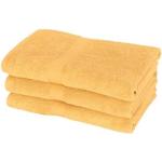 Gule bade håndklæder - 70x140 cm - Diamant - 100% Bomuld - Bløde bade håndklæder fra Egeria