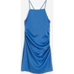 Blå Korte H&M Aftenkjoler med Spaghettistropper med firkantet udskæring Størrelse XL til Damer 