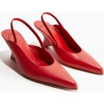 Røde H&M Sommer Slingback sandaler Kilehæle Størrelse 40 til Damer 