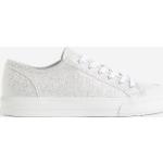Hvide H&M Canvas sneakers i Gummi Med snøre Størrelse 39 til Damer 