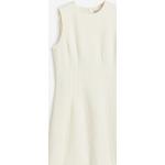Hvide Korte H&M Aftenkjoler i Bouclé med rund udskæring Uden ærmer Størrelse XL til Damer 