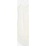 Hvide Midi H&M Aftenkjoler i Jersey Asymmetrisk med V-udskæring Uden ærmer Størrelse XL til Damer 