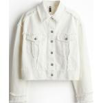 H & M - Kort jakke i denim - Hvid