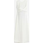 Hvide Midi H&M Aftenkjoler i Satin med rund udskæring Uden ærmer Størrelse XL til Damer 