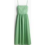 Grønne Midi H&M Aftenkjoler med firkantet udskæring Størrelse XL til Damer 