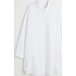 Hvide H&M Langærmede skjorter Med lange ærmer Størrelse XL til Damer 