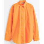 Orange H&M Langærmede skjorter i Bomuld Med lange ærmer Størrelse XL til Damer 