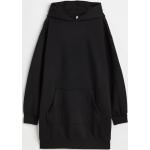 Sorte Korte H&M Aftenkjoler i Bomuldsblanding Med lange ærmer Størrelse XL med hætte til Damer 