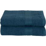 Blå Håndklæder i Bomuld 50x100 2 stk på udsalg 