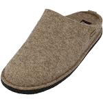 Haflinger Flair Smily Slippers, Unisex, Adults’, Pure Wool Felt (Flair Soft) - Beige 550 Peat, size: 41 EU