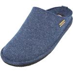 Haflinger Flair Smily Slippers, Unisex, Adults’, Pure Wool Felt (Flair Soft) - Blue Blue Jeans 72, size: 36 EU