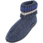 Haflinger Unisex children's Paul slipper shoes (Hüttenschuh Paul) - Blue Jeans 72, size: 22 EU