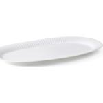 Hammershøi Ovalt Serveringsfad 40X22.5 Hvid Home Tableware Serving Dishes Serving Platters White Kähler