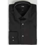 Sorte HUGO BOSS BOSS Black Slim fit skjorter i Bomuld Størrelse XL til Herrer 