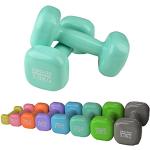 Vinyl Dumbbell Set of 2 Various Weights and Colours to Choose From (Mint, 2 x 3.0 kg)