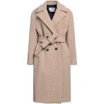 Beige Harris Wharf London Trench coats i Uld Størrelse XL til Damer på udsalg 