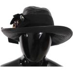 Sorte Dolce & Gabbana Cowboy hatte i Læder Størrelse XL til Damer på udsalg 