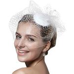 HBH Hamburger Bridal F403 beautiful hair for that Special Bridal, with Blossoms and Gesichtsnetz CoMB - Off-white - One size
