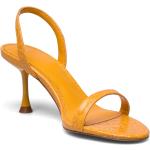 Orange Mango Sommer Sandaler med hæl 