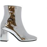 Grå Balenciaga Læderstøvler i Læder Størrelse 37.5 til Damer på udsalg 