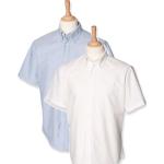 Hvide Klassiske Henbury Kortærmede skjorter i Bomuld Størrelse XL til Herrer 