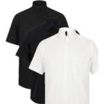 Hvide Henbury Kortærmede skjorter Størrelse XL til Herrer 