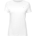 Hvide Tommy Hilfiger T-shirts med rund hals med korte ærmer Størrelse XL 