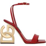 Røde Dolce & Gabbana Sommer Sandaler med hæl Størrelse 38 til Damer på udsalg 