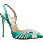 Grønne Aquazzura Sommer Sandaler med hæl Størrelse 38.5 til Damer 