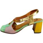 Grønne Chie Mihara Sommer Sandaler med hæl i Ruskind Hælhøjde 5 - 7 cm Størrelse 39.5 Skridsikre til Damer 