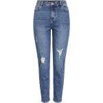 Blå Pieces Mom jeans Størrelse XL til Damer 