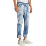 Blå JOHN RICHMOND Højtaljede jeans i Bomuld Størrelse XL til Herrer på udsalg 