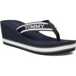 Blå Tommy Hilfiger Sommer Sandaler med kilehæl 