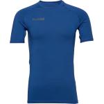 "Hml First Performance Jersey S/S Sport T-Kortærmet Skjorte Blue Hummel"