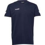 Blå Hummel Go T-shirts i Bomuld Størrelse XL 