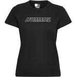Sorte Hummel Sport Kortærmede t-shirts i Bomuld med korte ærmer Størrelse XL 