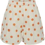 Orange Pieces Højtaljede shorts Størrelse XL med Striber til Damer på udsalg 