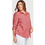 Pinke Langærmede skjorter i Hør Med lange ærmer Størrelse XL til Damer 