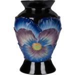 Sorte 29 cm Vaser i Marmor med Blomstermønster 