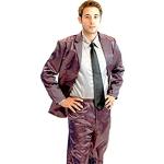 How I Met Your Mother Purple Seide Pajama Suit with Grau Shirt (Iron Purple) (Herren X-Large)