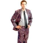 How I Met Your Mother Purple Seide Pajama Suit with Grau Shirt (Iron Purple) (Herren XX-Large)