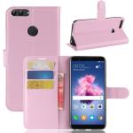 Pinke Elegant Mobilpung Huawei P Smart covers i Læder på udsalg 