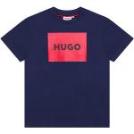 HUGO T-shirt - Medieval Blue m. RÃ¸d
